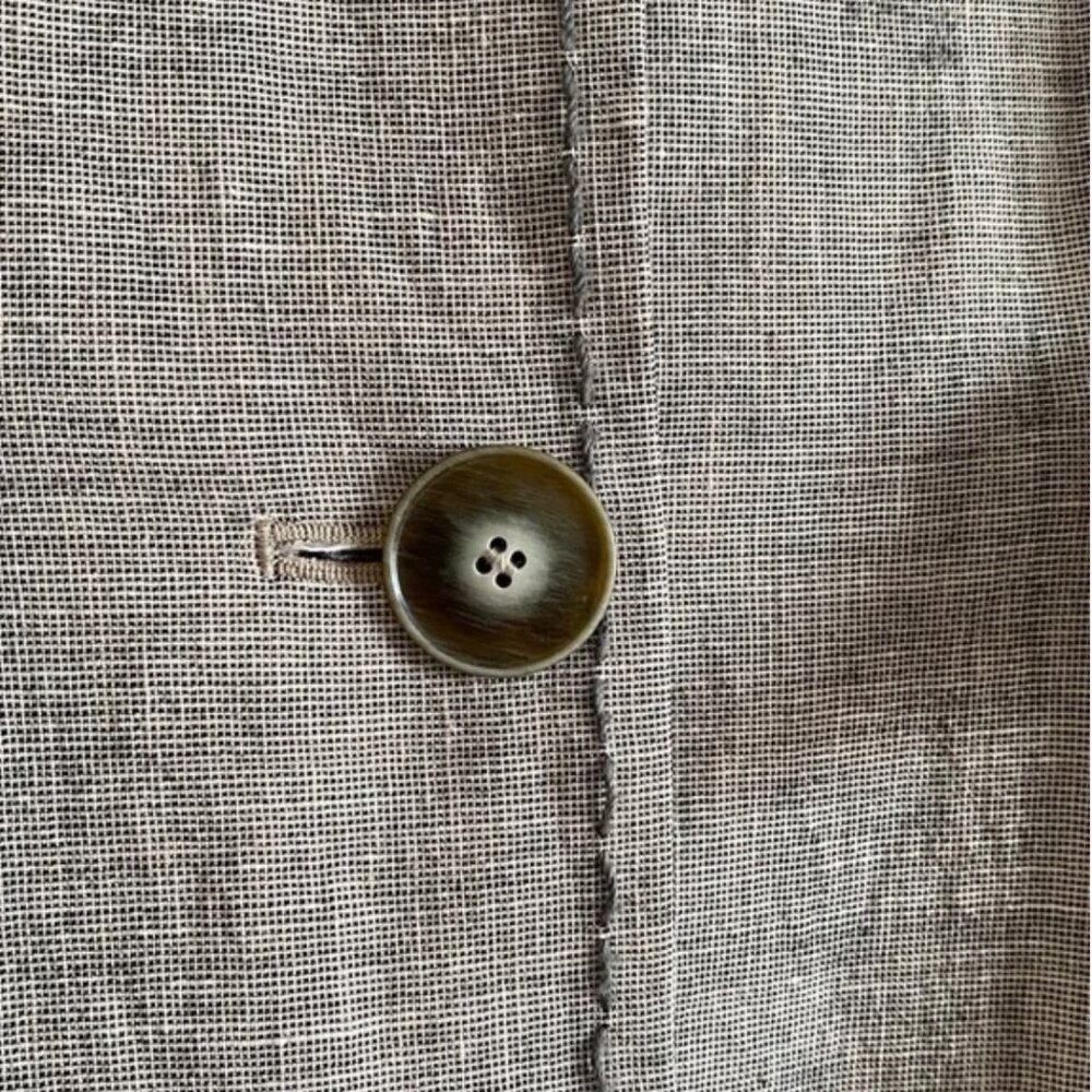 Riani • Long Linen–Virgin Wool Blazer • Size 10 - Picture 5 of 13